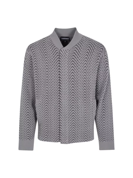 Kurtka bomber Emporio Armani szary