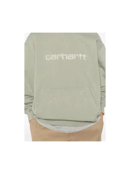 Bluza nierozpinana Carhartt Wip z okrągłym dekoltem zielona