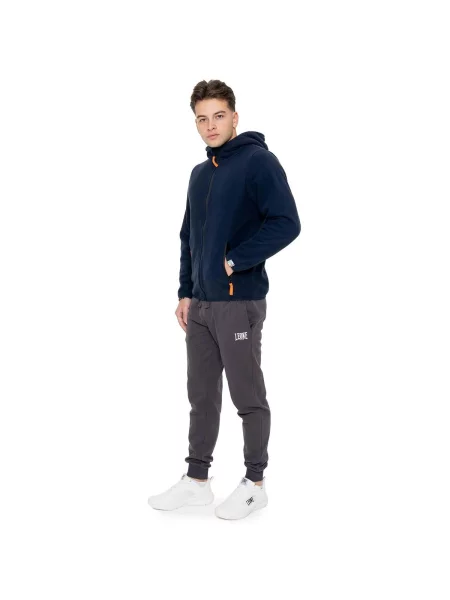 Mikina na zips Leone 1947 modrá