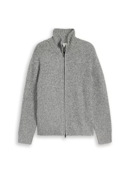 TOM TAILOR DENIM Kardigan / kámen šedá