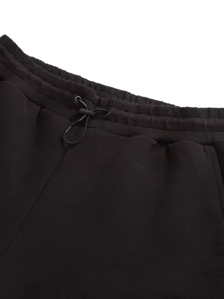 Běžecké kalhoty Woolrich se stahovací šňůrkou černé