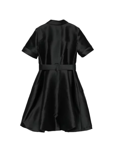 Cu centură rochie Dice Kayek din satin negru