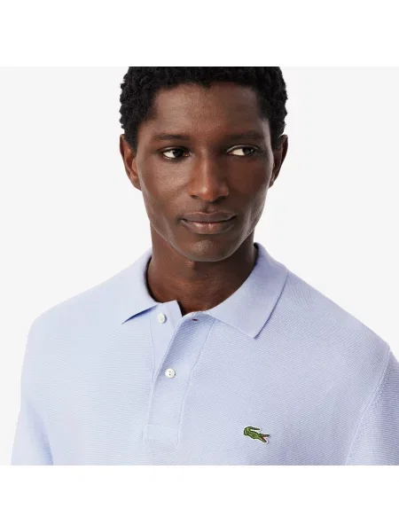 Классическое поло Lacoste голубое