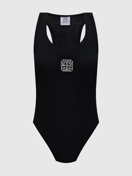 Боді з логотипом Vetements чорне
