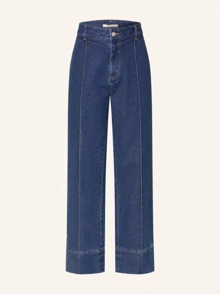 Barbour Dżinsy Z Szerokimi Nogawkami blau