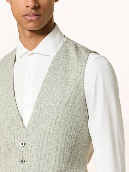 Paul Obleková Vesta Extra Slim Fit Oboustranné Provedení Z Žerzeje light green zelená