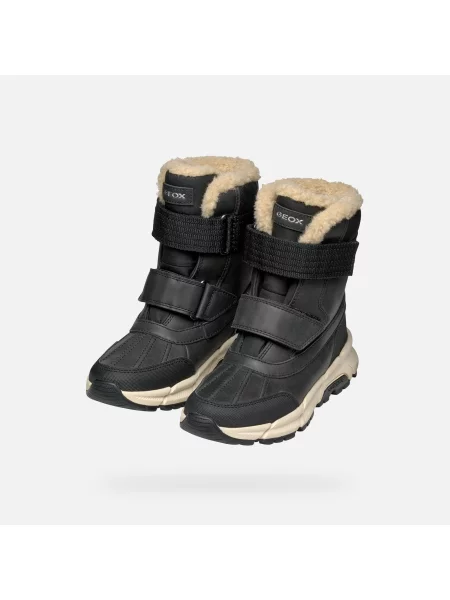 Cizme scurte copii Geox negru