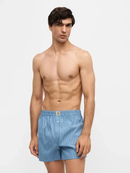 Carhartt WIP Boxerky svetlomodrá / tmavomodrá biela