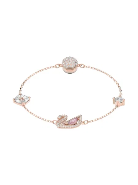Bransoletka Swarovski różowa