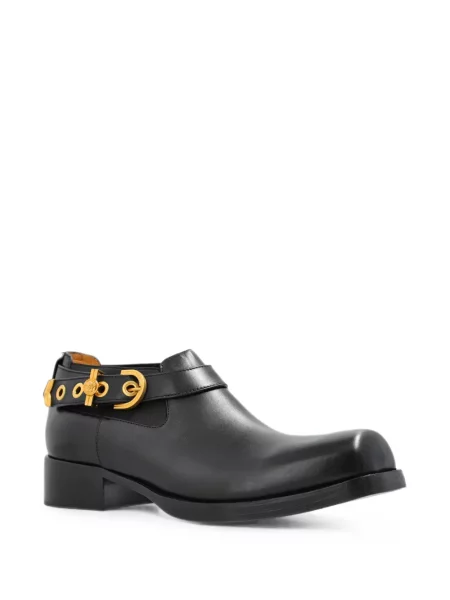 Botine chelsea Versace din piele negru