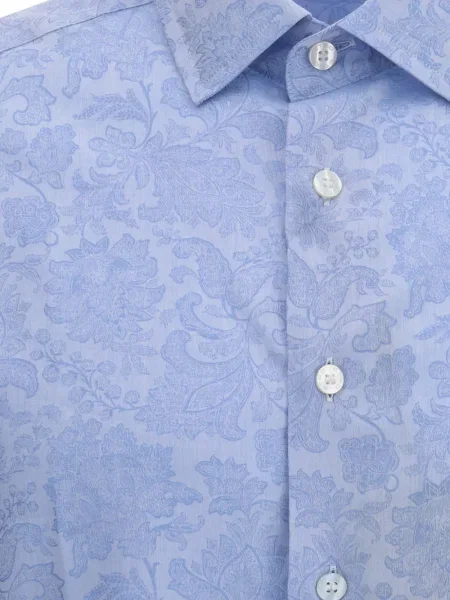 Πουκάμισο Etro με σχέδιο paisley μπλε