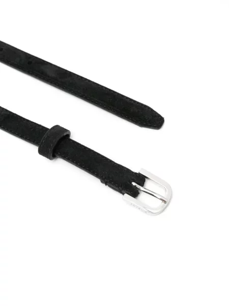 Curea Toteme din piele de căprioară negru