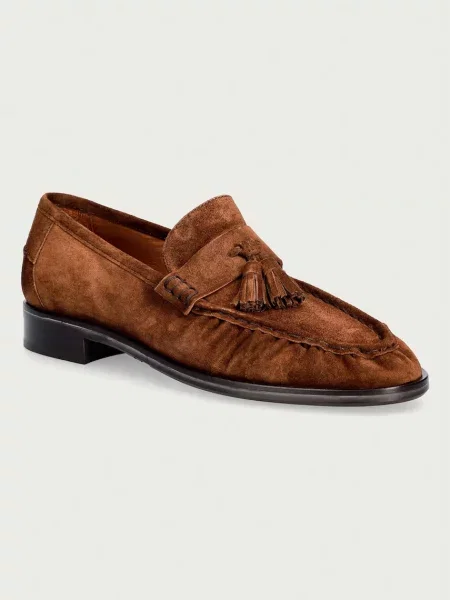 Billi Bi mokasini semiš Arabica babysilk suede rjava