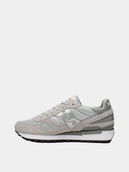 Замшевые повседневные кроссовки Saucony серые