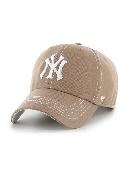 47 brand czapka z daszkiem MLB New York Yankees brązowa