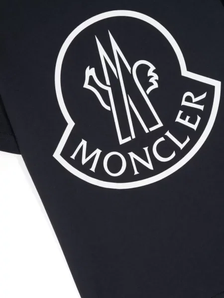 Koszulka dziecięca Moncler Enfant niebieska