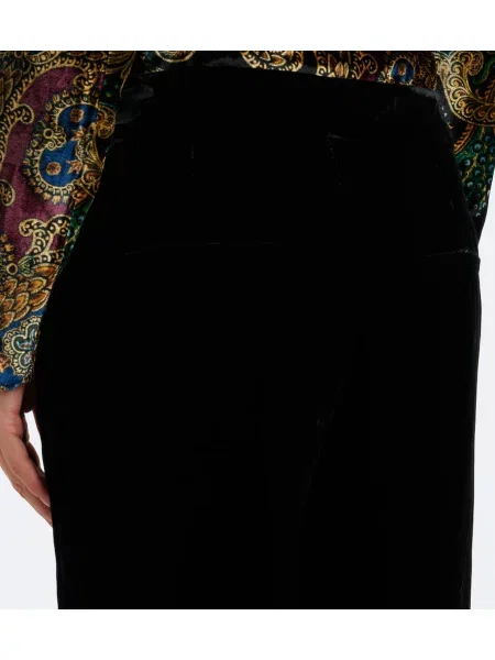 Pantaloni Etro de catifea negru