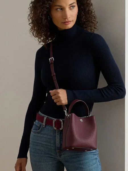 Lauren Ralph Lauren сумка-мішок шкіряна