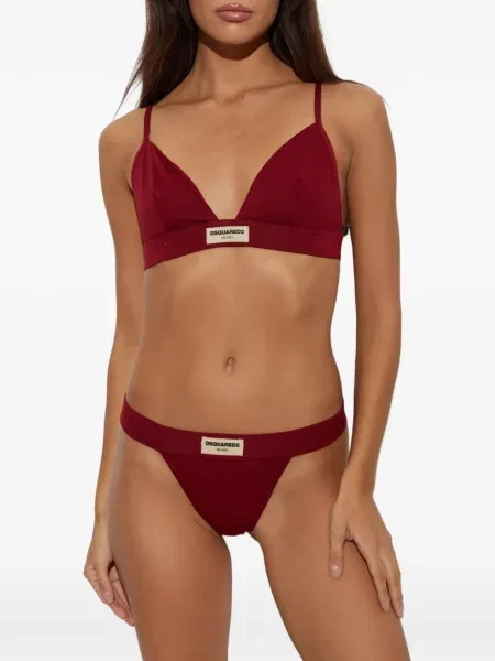 Chiloți tanga Dsquared2 roșu