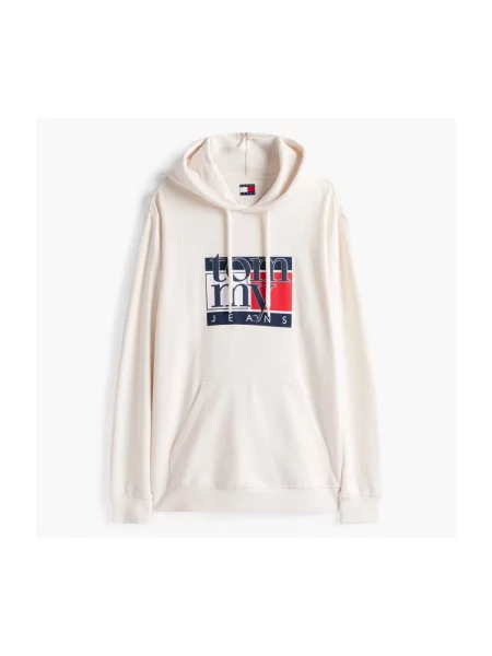 Tommy Jeans Majica dugih rukava Bijela bež