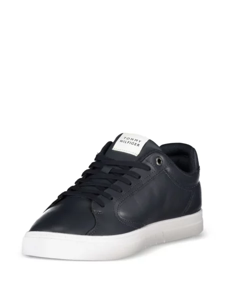 Bőr csíkos sneaker Tommy Hilfiger kék
