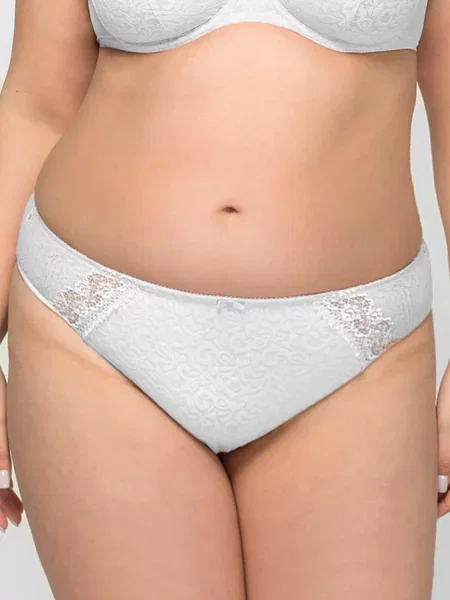 Кружевные трусики слипы білі
