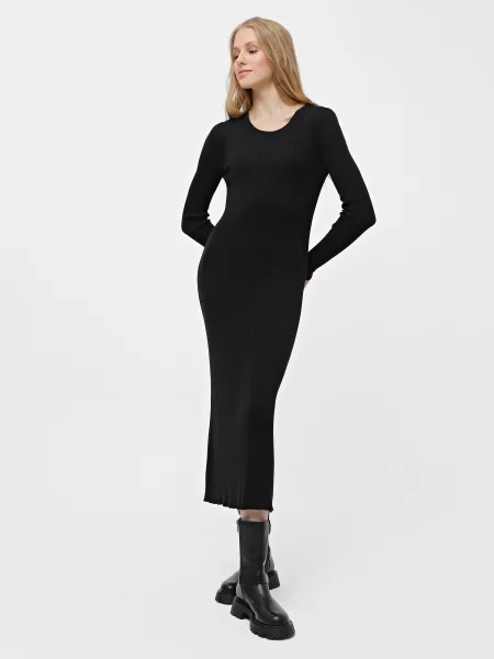 Braska Сукня максі Без підкладки чорний