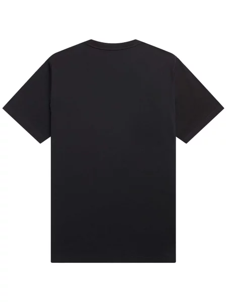 T-shirt FRED PERRY Embroidered T-Shirt Black S crna