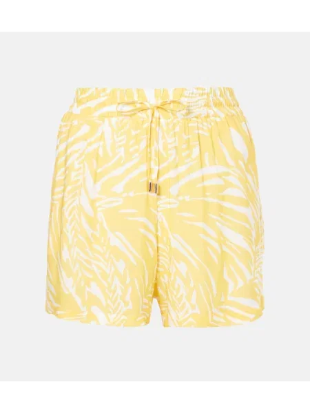 Szorty Melissa Odabash z nadrukiem żółte