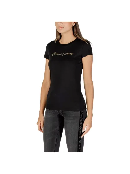Armani Exchange T-shirt Casual Fit crna