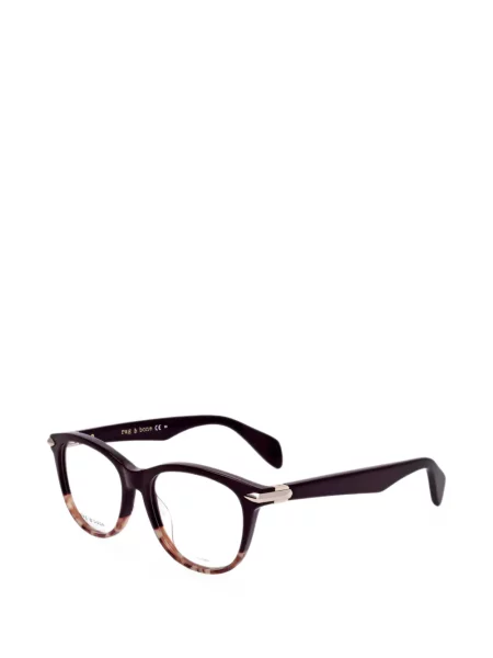 Ochelari de soare Rag & Bone cu imprimeu geometric negru