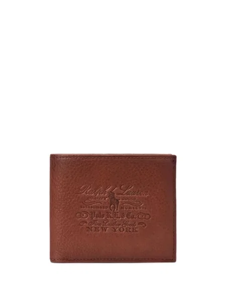 Portofel Polo Ralph Lauren din piele cu cataramă albastru