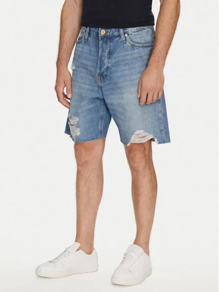 Jack & Jones Szorty jeansowe Tony Cooper niebieski