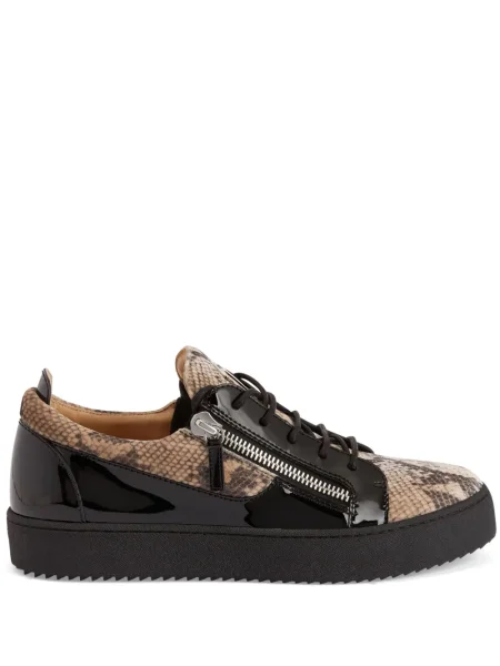 Sneakerși Giuseppe Zanotti Frankie din piele cu imagine negru