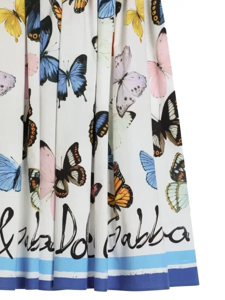 Dětské midi sukně Dolce & Gabbana bílé