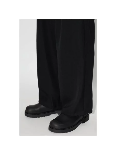 Botki Birkenstock skórzane wsuwane czarne