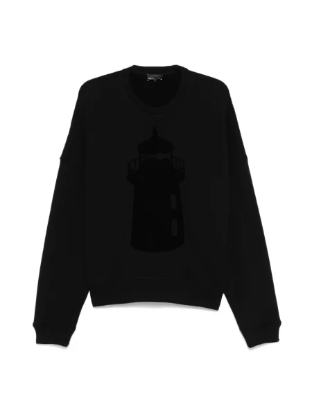 Bluza Emporio Armani z nadrukiem czarna