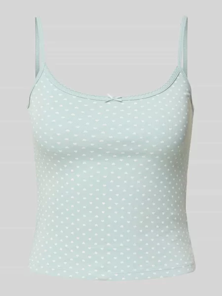 Top Review na ramiączkach błękitny