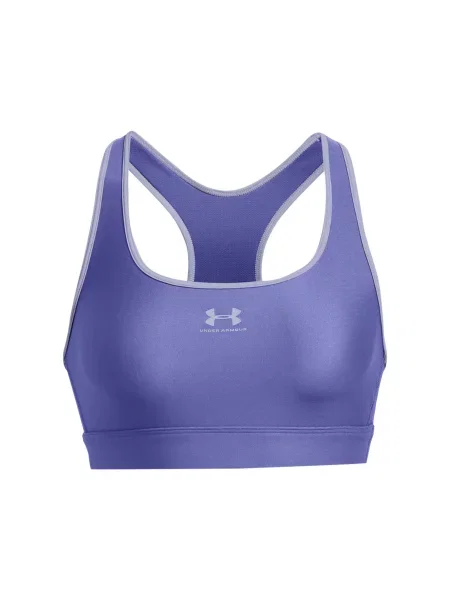 Biustonosz dla kobiet Under Armour HeatGear Mid Padless niebieski