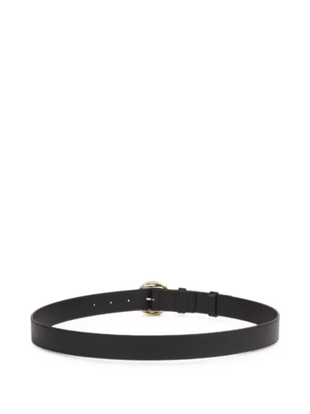 Cu centură curea Jacquemus din piele negru