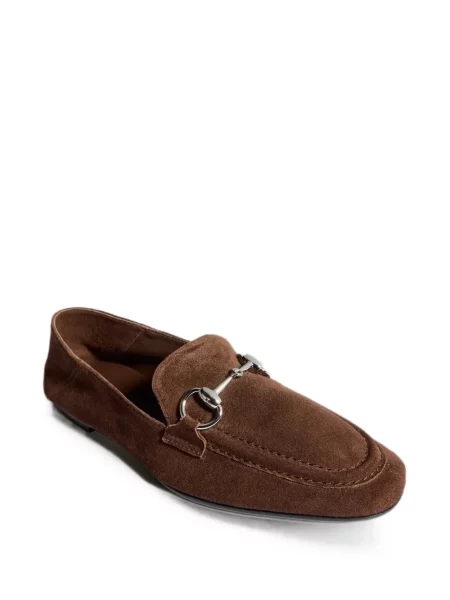 Loafers Gucci σουέντ καφέ