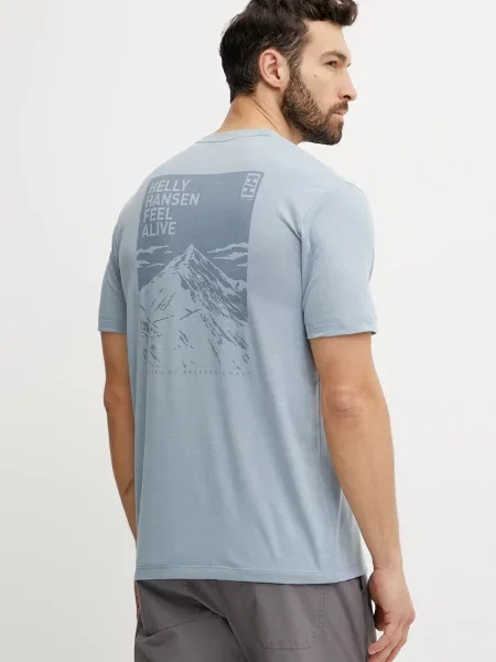 Helly Hansen Kratka majica SKOG RECYCLED GRAPHIC modra
