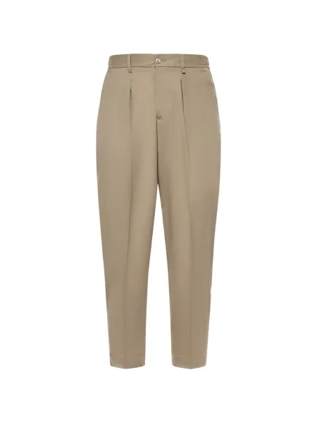 Pantaloni Giuliano Galiano de lână maro