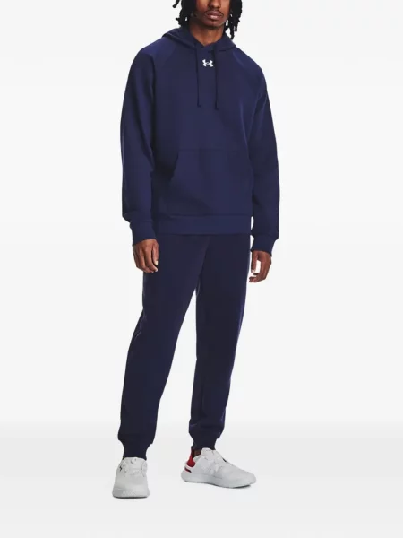 Hanorac cu glugă Under Armour din fleece albastru