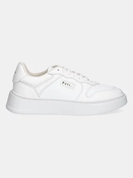 Sneakersy Furla sznurowane koronkowe białe
