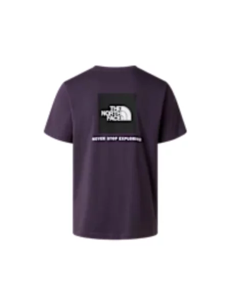 Koszulka The North Face NSE Box Evolution krótki rękaw jasnofioletowy M biały