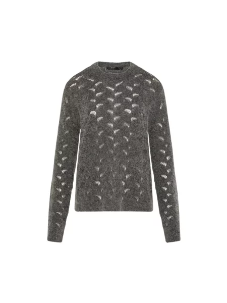 Sweter Seventy z cekinami szary
