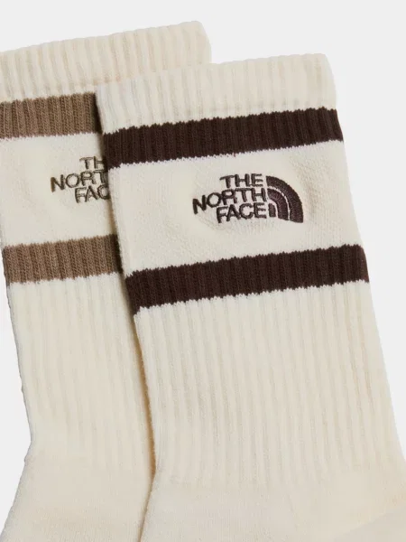 Носки The North Face в полоску бежевые