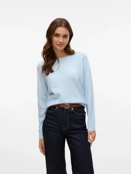 VERO MODA Pulover VMDoffy deschis albastru