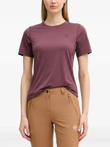 Tricou Fjallraven cu broderie violet